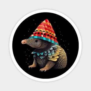 Armadillo Christmas Magnet